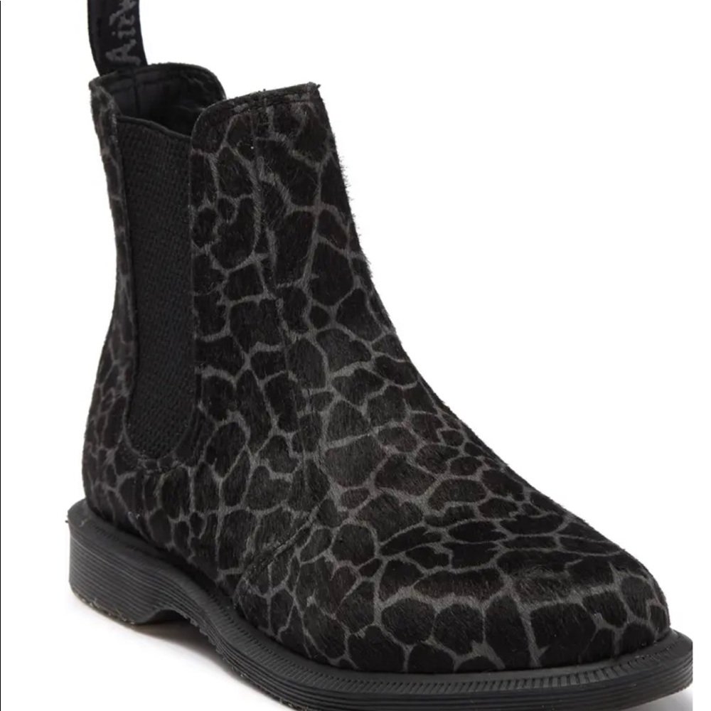 Dr MARTENS FLORA HAIR ON Black Grey Boot Size:7 - Picture 11 of 11